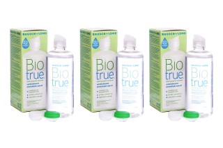 Biotrue Multi-Purpose 3 x 300 ml avec étuis