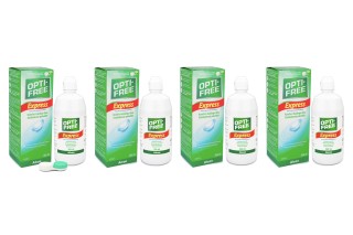 OPTI-FREE Express 4 x 355 ml avec étuis